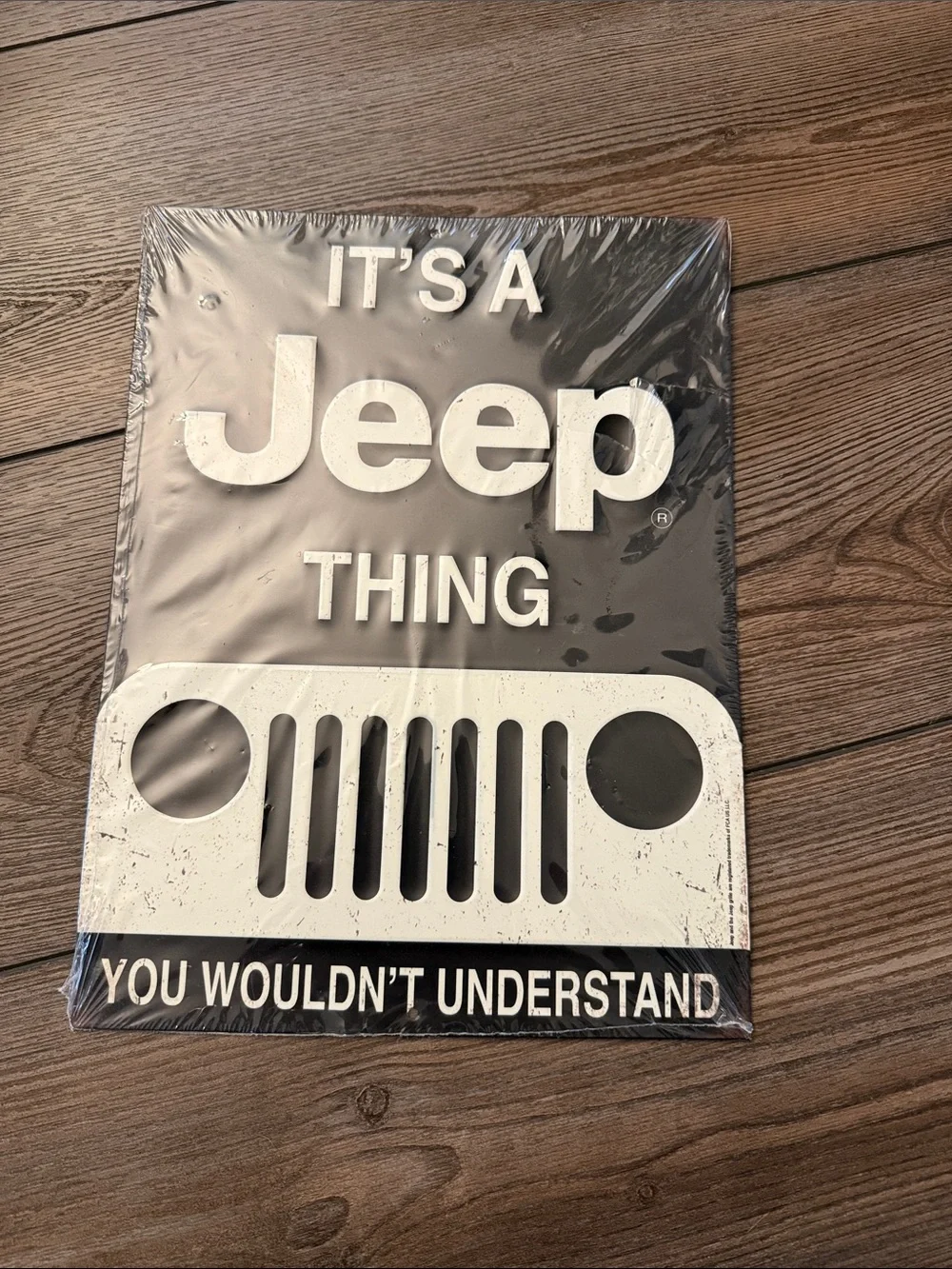 Jeep Black and White 'It's A Jeep Thing' Metal Sign